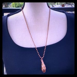 Citrine Crystal Pendant Gemstone Wire Wrap Design